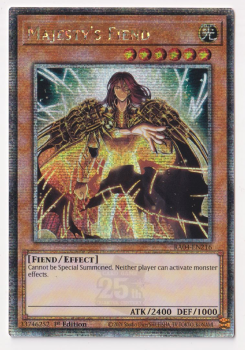 Majesty's Fiend (Quarter Century Secret Rare) : RA04-EN216 - single card from Yu-Gi-Oh!