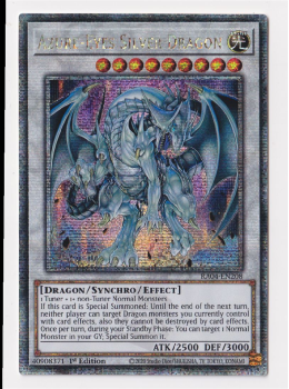 Azure-Eyes Silver Dragon (Quarter Century Secret Rare) : RA04-EN208 - single card from Yu-Gi-Oh!