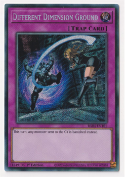 Different Dimension Ground (Secret Rare) : RA04-EN101 - single card from Yu-Gi-Oh!