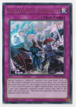 Big Welcome Labrynth (Ultra Rare) : RA04-EN104 - single card from Yu-Gi-Oh!
