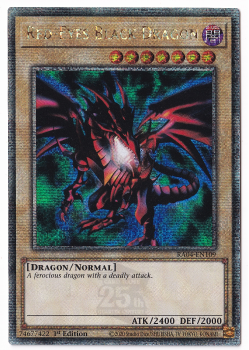 Red-Eyes Black Dragon (4th artwork)(Quarter Century Secret Rare) : RA04-EN109 - single card from Yu-Gi-Oh!