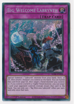 Big Welcome Labrynth (Secret Rare) : RA04-EN104 - single card from Yu-Gi-Oh!