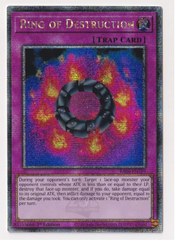 Ring of Destruction (Quarter Century Secret Rare) : RA04-EN119 - single card from Yu-Gi-Oh!