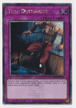 Trap Dustshoot (Quarter Century Secret Rare) : RA04-EN121 - single card from Yu-Gi-Oh!