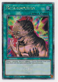Metamorphosis (Quarter Century Secret Rare) : RA04-EN123 - single card from Yu-Gi-Oh!