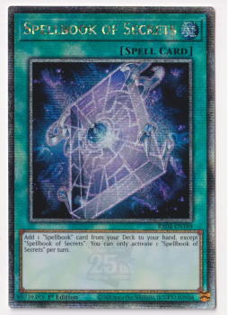 Spellbook of Secrets (Quarter Century Secret Rare) : RA04-EN189 - single card from Yu-Gi-Oh!