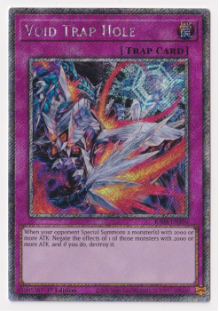 Void Trap Hole (Platinum Secret Rare) : RA04-EN190 - single card from Yu-Gi-Oh!