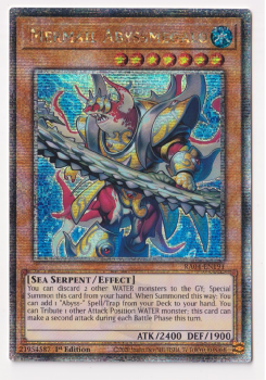 Mermail Abyssmegalo (Quarter Century Secret Rare) : RA04-EN191 - single card from Yu-Gi-Oh!