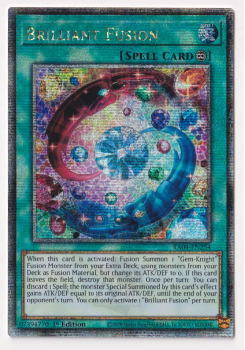 Brilliant Fusion (Quarter Century Secret Rare) : RA04-EN254 - single card from Yu-Gi-Oh!