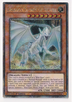 Dragon Spirit of White (Quarter Century Secret Rare) : RA04-EN265 - single card from Yu-Gi-Oh!