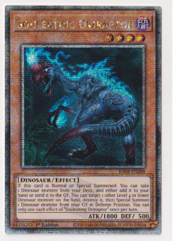 Souleating Oviraptor (Quarter Century Secret Rare) : RA04-EN288 - single card from Yu-Gi-Oh!