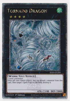 Tornado Dragon (Quarter Century Secret Rare) : RA04-EN289 - single card from Yu-Gi-Oh!