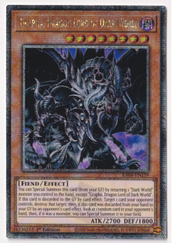 Grapha, Dragon Lord of Dark World (Quarter Century Secret Rare) : RA04-EN159 - single card from Yu-Gi-Oh!