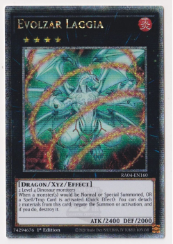 Evolzar Laggia (Quarter Century Secret Rare) : RA04-EN160 - single card from Yu-Gi-Oh!