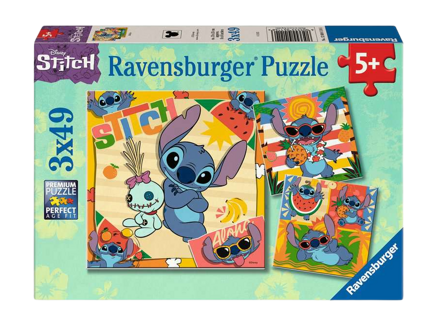 Disney Stitch Puzzle 3x49 Pieces