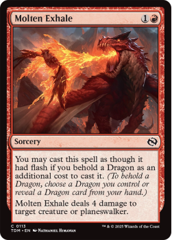 Molten Exhale : 0113 TARKIR: DRAGONSTORM - single card from Magic the Gathering