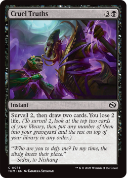 Cruel Truths : 0076 TARKIR: DRAGONSTORM - single card from Magic the Gathering