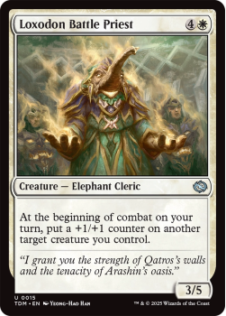 Loxodon Battle Priest : 0015 TARKIR: DRAGONSTORM - single card from Magic the Gathering