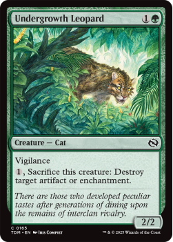 Undergrowth Leopard (FOIL) : 0165 TARKIR: DRAGONSTORM - single card from Magic the Gathering
