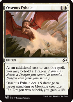 Osseous Exhale : 0017 TARKIR: DRAGONSTORM - single card from Magic the Gathering