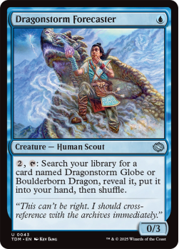 Dragonstorm Forecaster : 0043 TARKIR: DRAGONSTORM - single card from Magic the Gathering