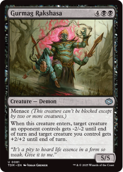 Gurmag Rakshasa : 0081 TARKIR: DRAGONSTORM - single card from Magic the Gathering
