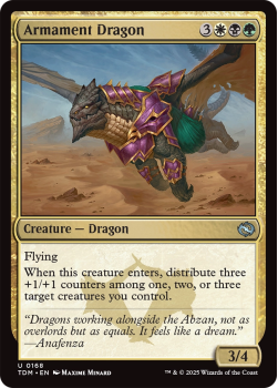 Armament Dragon : 0168 TARKIR: DRAGONSTORM - single card from Magic the Gathering