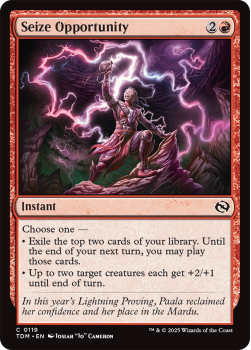 Seize Opportunity : 0119 TARKIR: DRAGONSTORM - single card from Magic the Gathering