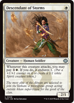 Descendant of Storms : 0008 TARKIR: DRAGONSTORM - single card from Magic the Gathering