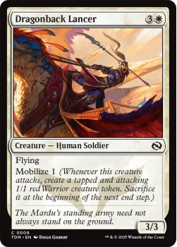 Dragonback Lancer : 0009 TARKIR: DRAGONSTORM - single card from Magic the Gathering