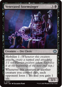 Venerated Stormsinger : 0097 TARKIR: DRAGONSTORM - single card from Magic the Gathering