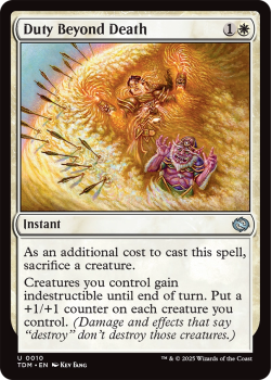 Duty Beyond Death : 0010 TARKIR: DRAGONSTORM - single card from Magic the Gathering