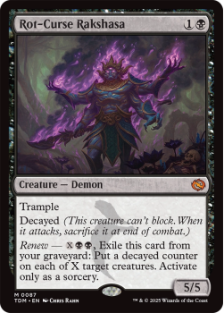 Rot-Curse Rakshasa : 0087 TARKIR: DRAGONSTORM - single card from Magic the Gathering