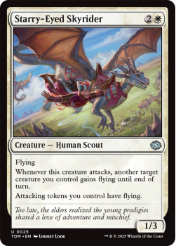 Starry-Eyed Skyrider : 0025 TARKIR: DRAGONSTORM - single card from Magic the Gathering