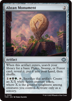 Abzan Monument (FOIL) : 0238 TARKIR: DRAGONSTORM - single card from Magic the Gathering