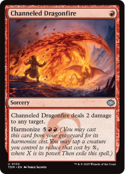 Channeled Dragonfire : 0102 TARKIR: DRAGONSTORM - single card from Magic the Gathering