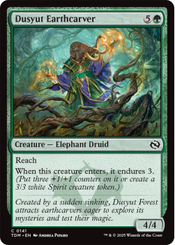 Dusyut Earthcarver : 0141 TARKIR: DRAGONSTORM - single card from Magic the Gathering