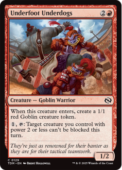 Underfoot Underdogs : 0129 TARKIR: DRAGONSTORM - single card from Magic the Gathering