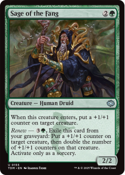 Sage of the Fang : 0155 TARKIR: DRAGONSTORM - single card from Magic the Gathering