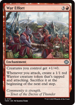War Effort : 0131 TARKIR: DRAGONSTORM - single card from Magic the Gathering