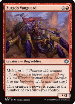 Zurgo's Vanguard : 0133 TARKIR: DRAGONSTORM - single card from Magic the Gathering