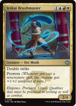 Jeskai Brushmaster : 0195 TARKIR: DRAGONSTORM - single card from Magic the Gathering