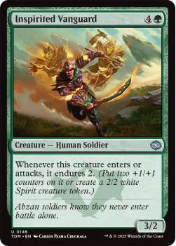 Inspirited Vanguard : 0146 TARKIR: DRAGONSTORM - single card from Magic the Gathering