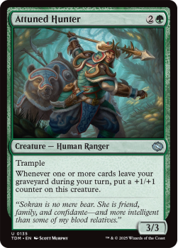 Attuned Hunter : 0135 TARKIR: DRAGONSTORM - single card from Magic the Gathering
