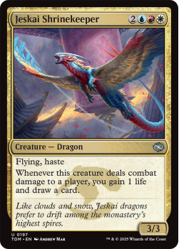 Jeskai Shrinekeeper : 0197 TARKIR: DRAGONSTORM - single card from Magic the Gathering