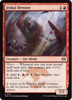 Jeskai Devotee : 0110 TARKIR: DRAGONSTORM - single card from Magic the Gathering