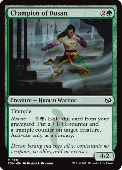 Champion of Dusan : 0137 TARKIR: DRAGONSTORM - single card from Magic the Gathering