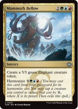 Mammoth Bellow : 0205 TARKIR: DRAGONSTORM - single card from Magic the Gathering
