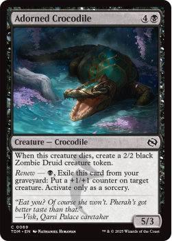 Adorned Crocodile : 0069 TARKIR: DRAGONSTORM - single card from Magic the Gathering