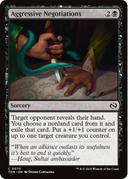 Aggressive Negotiations : 0070 TARKIR: DRAGONSTORM - single card from Magic the Gathering